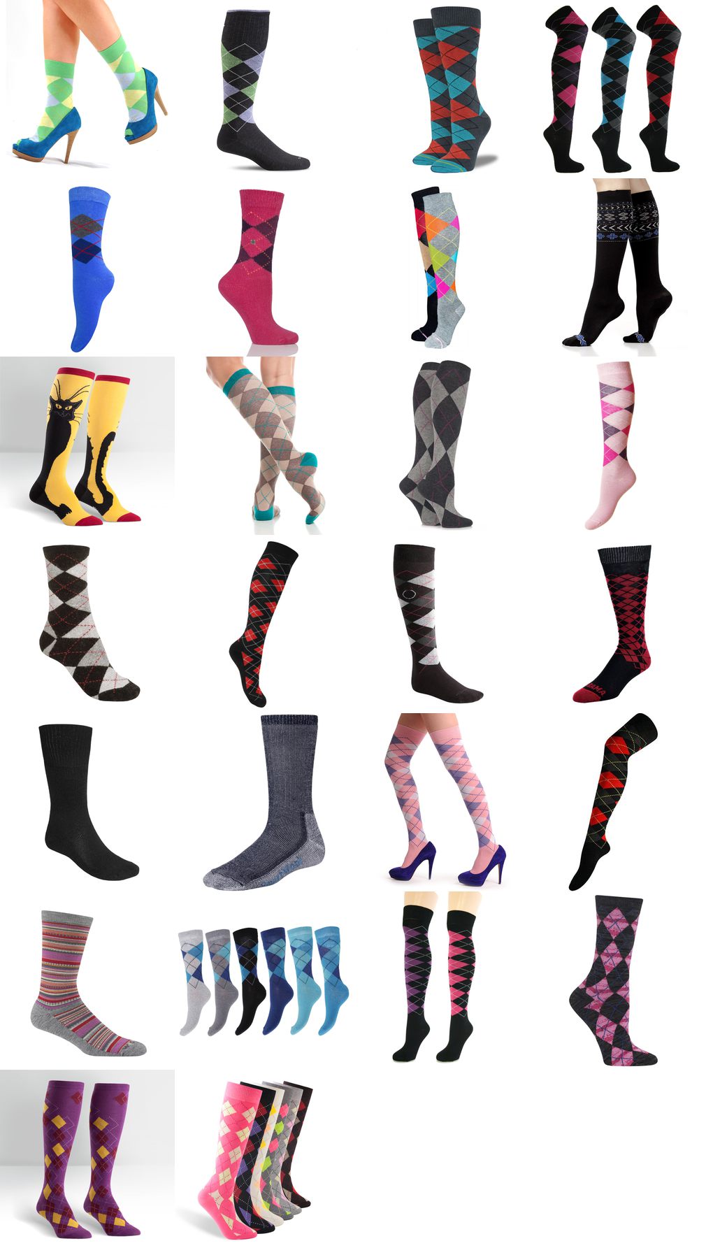 argyle socks womens